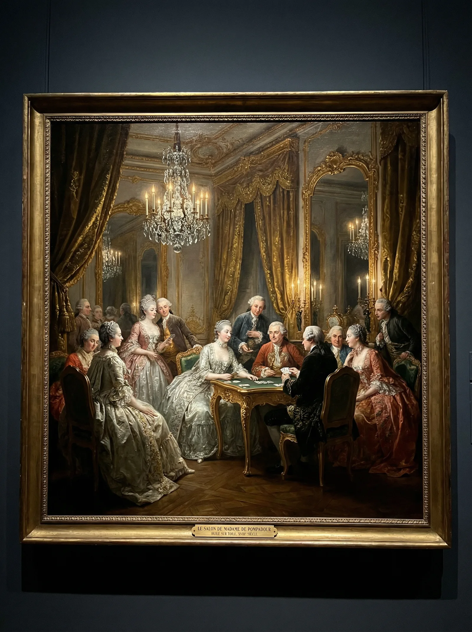 巅峰国际百家乐平台推荐蓬帕杜夫人沙龙贵族百家乐油画