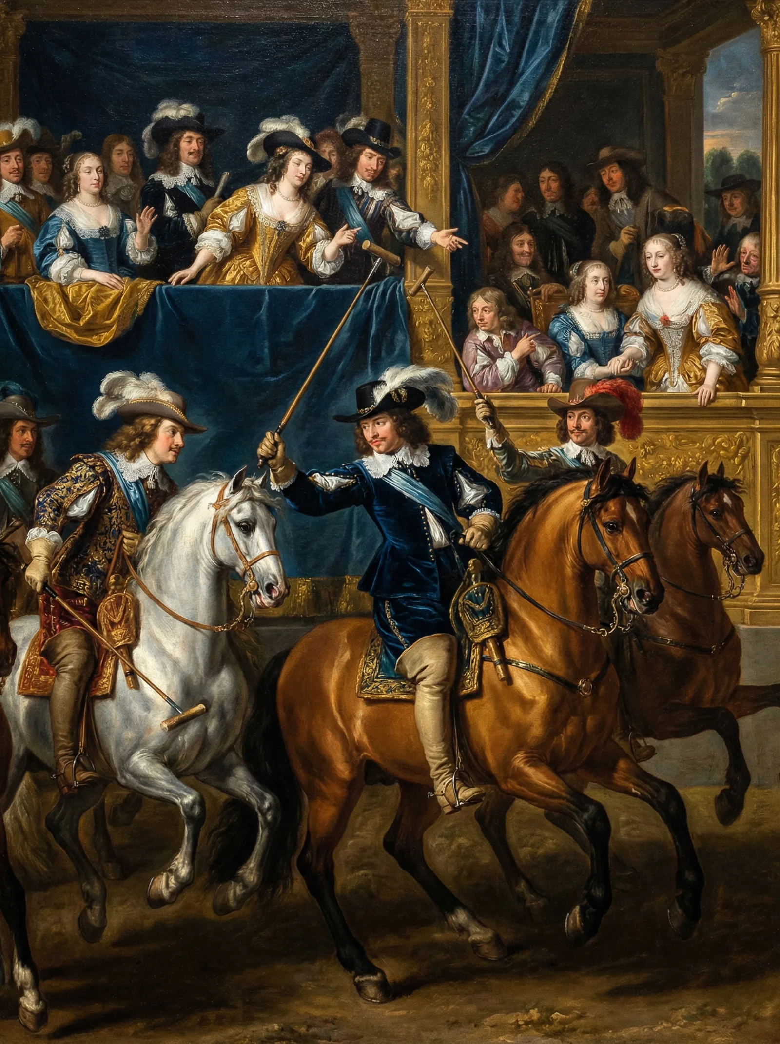 巅峰国际推荐的开云体育平台评测古典马球比赛油画展现其体育博彩王者地位